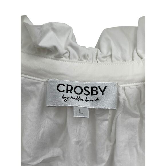 Crosby By Mollie Burch Watts Dress Colorblock Midi Cap Sleeve Size Large - Picture 9 of 11